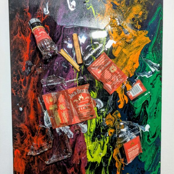 Jack Daniels Whiskey and a Fire